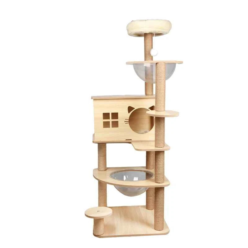 Cat Scratcher Tower Home Furniture Cat Toys Tree Pets Climbing Frame Toy Cat Scratching Board Climbing Frame