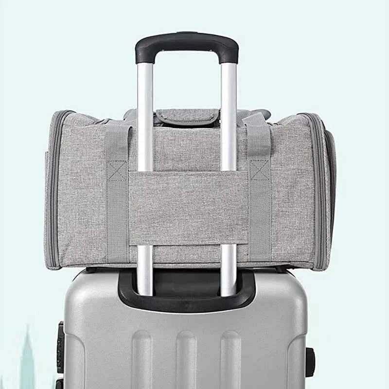 Airline Approved Pet Carrier for Cats & Dogs – Foldable Dog Bag with Soft Mat, Breathable Mesh Windows, Travel-Ready Cat Carrier