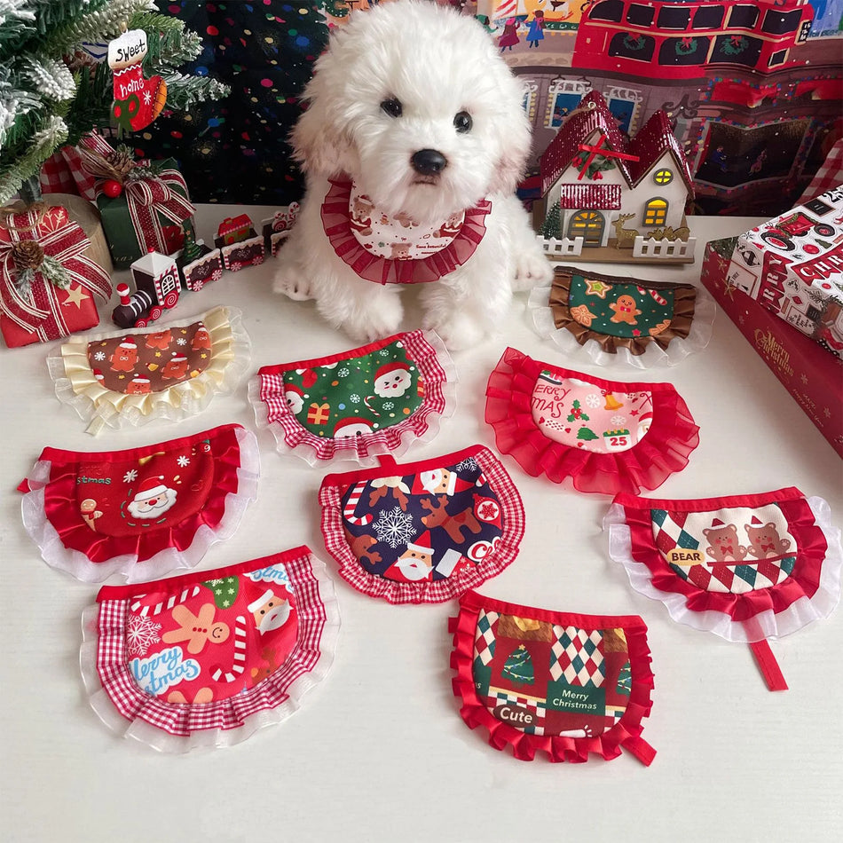 Christmas Pet Costume Set For Dogs And Cats Holiday