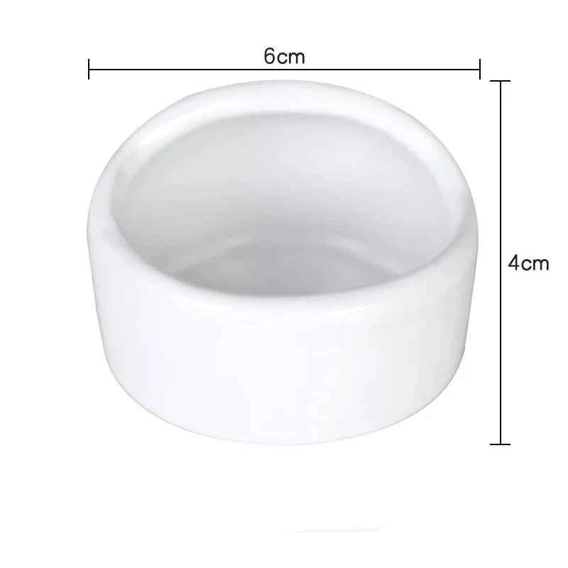 Hamster Bowl Food Dish Ceramic Small Animal Bowl Prevent Knocking Over For Food Splashing Gerbil Chinchilla Rat Ferret Hedgehog