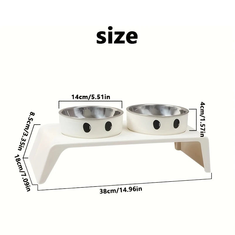 Elevated Feeder Bowls Raised Stand Double