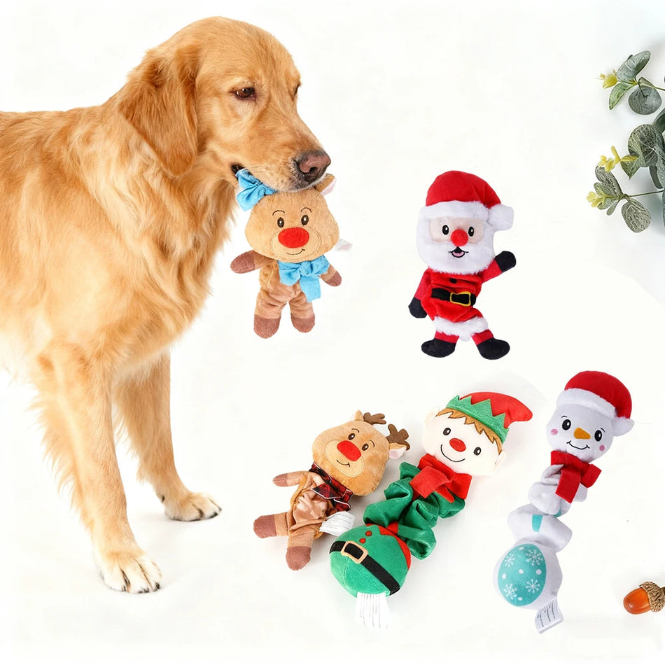 Christmas Plush Doll For Small Medium Large Dogs Plush