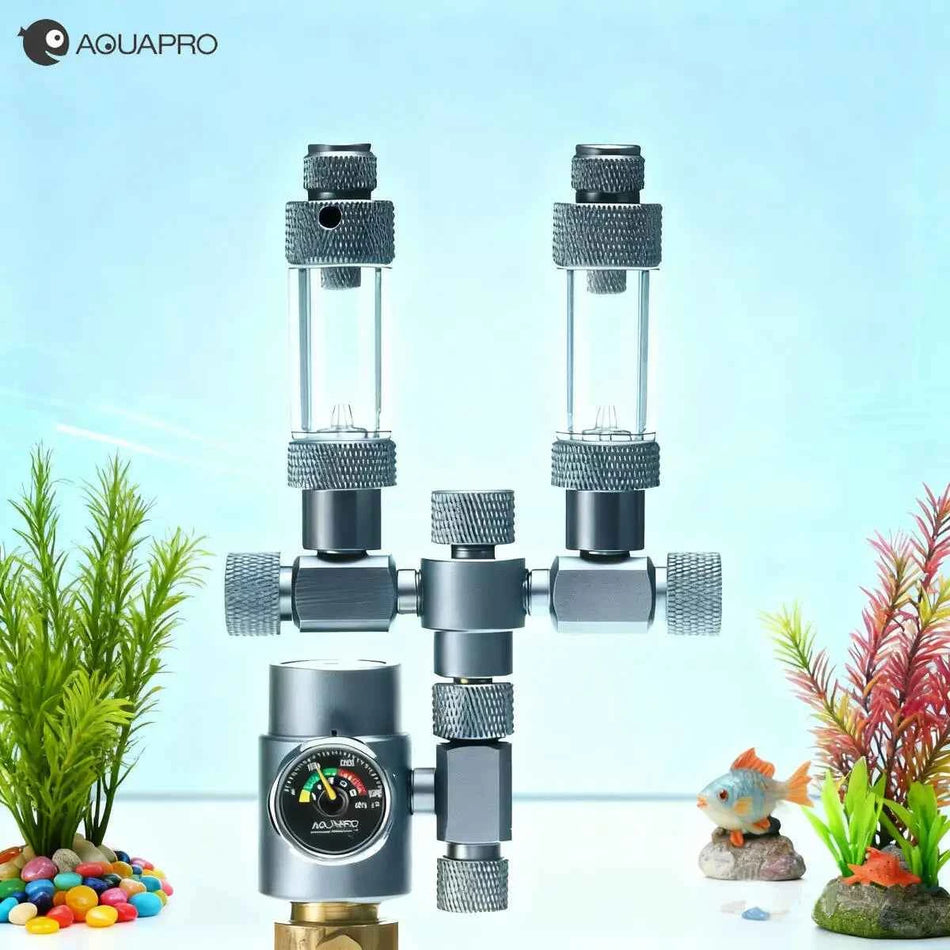 Aquapro Expandable One-to-two CO2 Splitter For Aquarium Plant Tanks With Bubble Counter Accessories Supplies Co2 Kit Generator