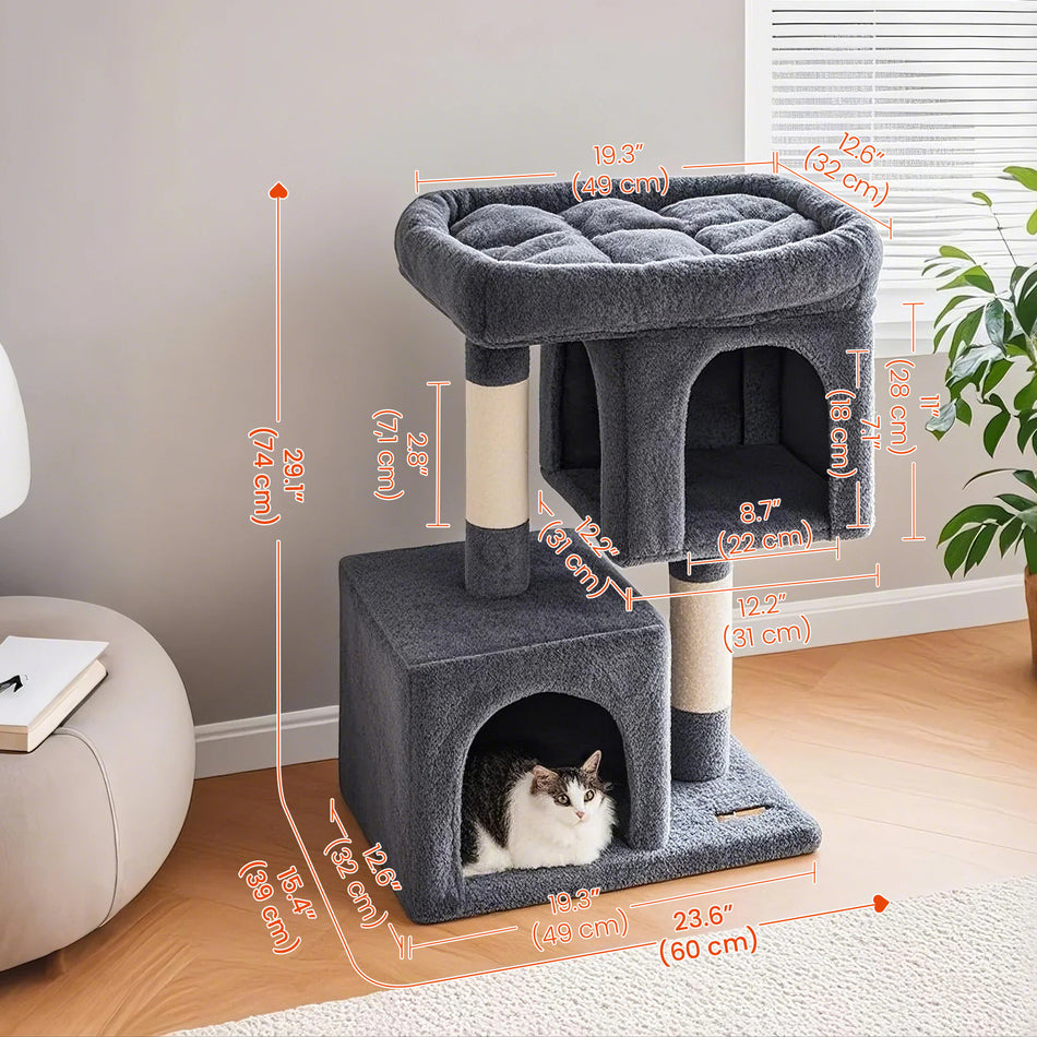 29.1-Inch Cat Tower, Cat Tree, Cat Condo For Large