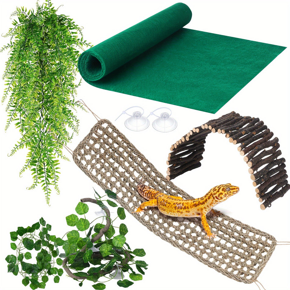 8-Piece Gecko Tank Accessory Kit