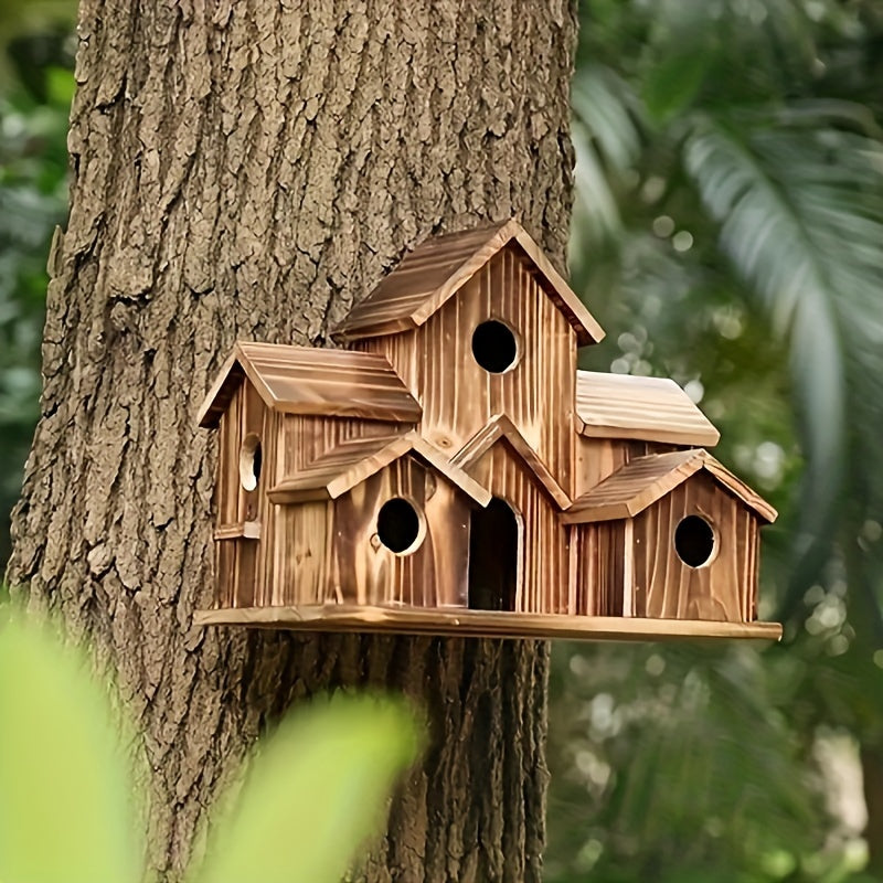 Rustic Wooden Hummingbird Birdhouse