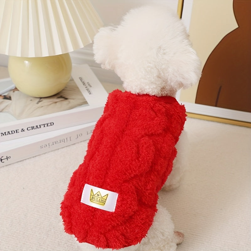 4-Pack Winter Fleece Dog Sweaters (S–XXL)