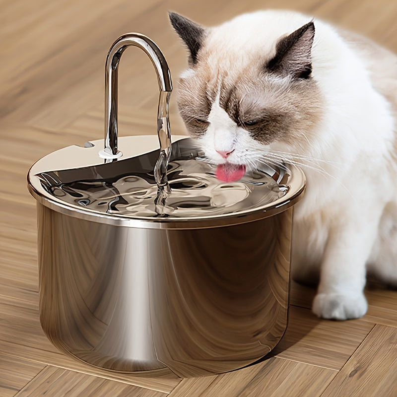 Stainless Steel Pet Water Fountain (2L)